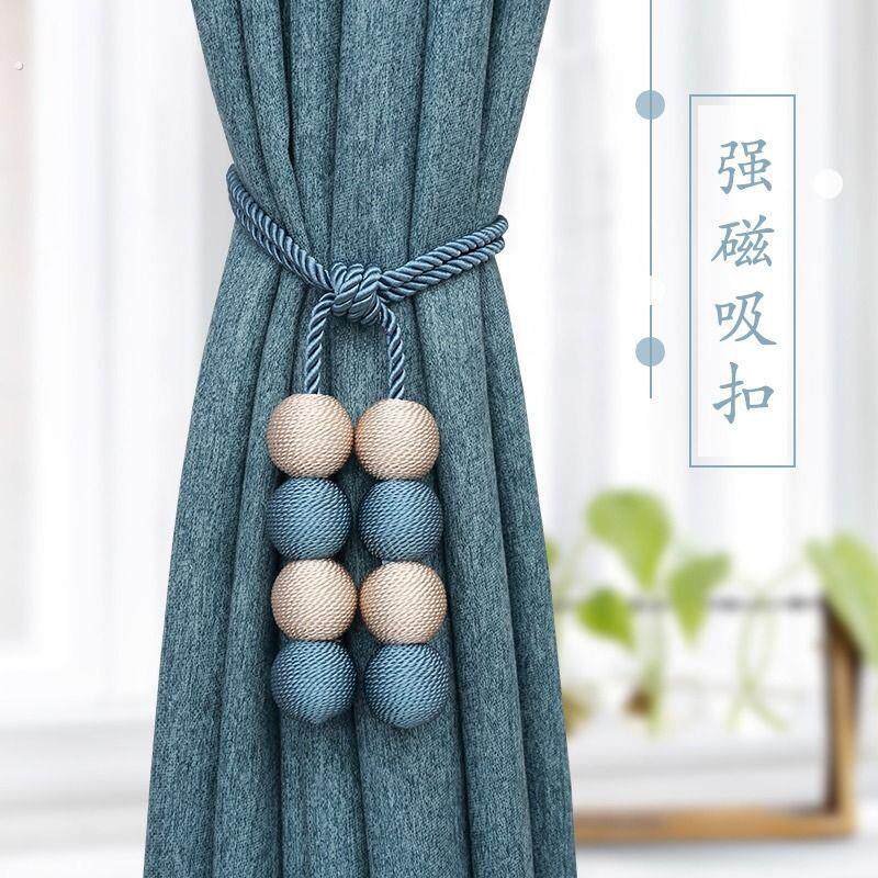 新款磁吸窗帘扣绑带欧式系带轻奢创意窗帘绑带免打孔挂钩现代简约