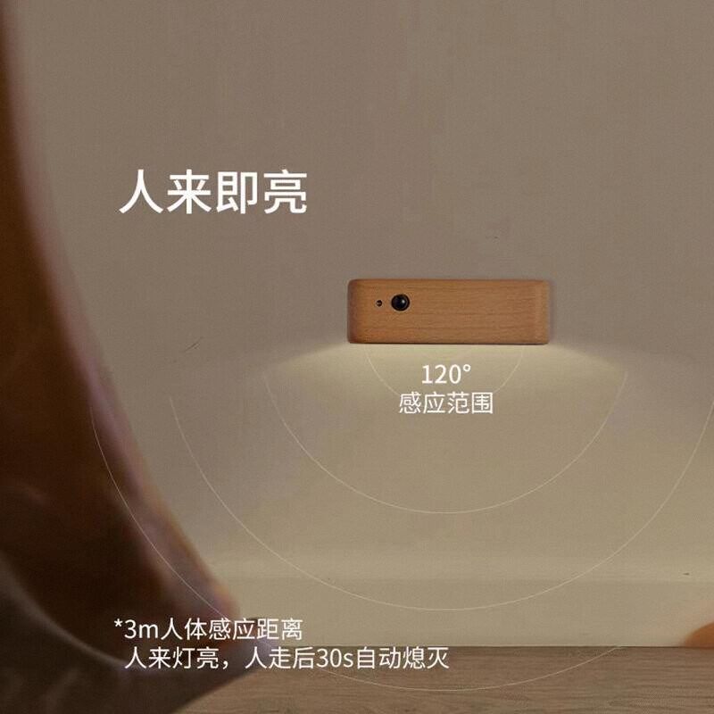 人体感应灯家用过道灯走廊门牌壁灯厨房卧室客厅厕所起夜灯无线灯