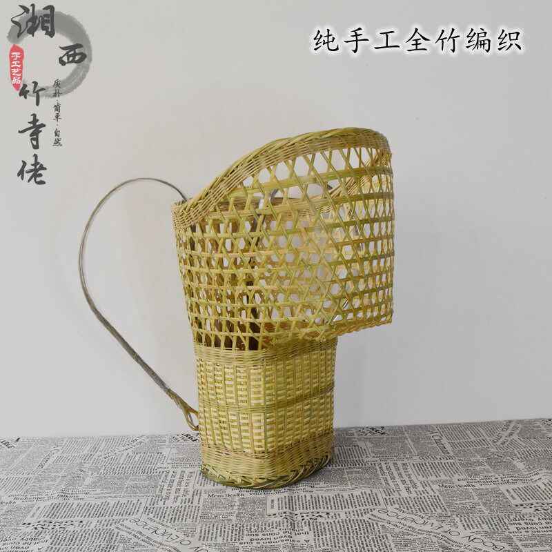 湘西竹编背篓有座位背篼娃娃婴儿童宝宝小孩凉背篓背筐背椅背带椅
