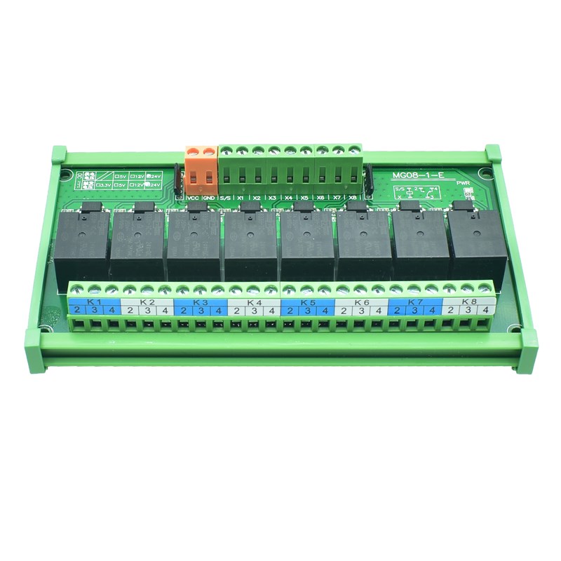 继电器模组光耦隔离模块中间3.3v/5v/12v/24v单片机plc输出放大板