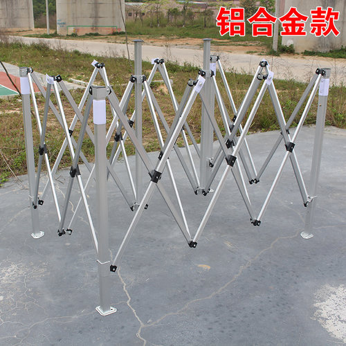 不锈钢广告帐篷户外折叠伸缩遮阳棚雨棚摆摊大伞四脚四方铝合金棚