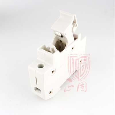 熔断器底座RT18-63X 导轨式安装1P带灯14*51保险丝芯子底座32 63A