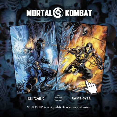 MORTAL KOMBAT真人快打蝎子零度游戏海报装饰画墙面墙壁墙贴画