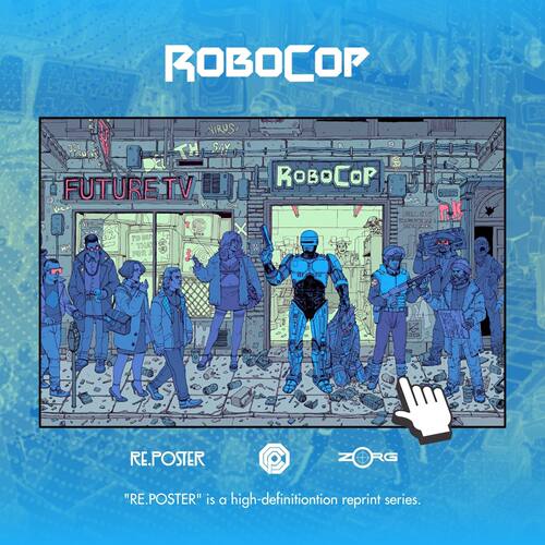 RoboCop  机械战警赛博朋克复古科幻MONDO海报装饰画打印挂画微喷