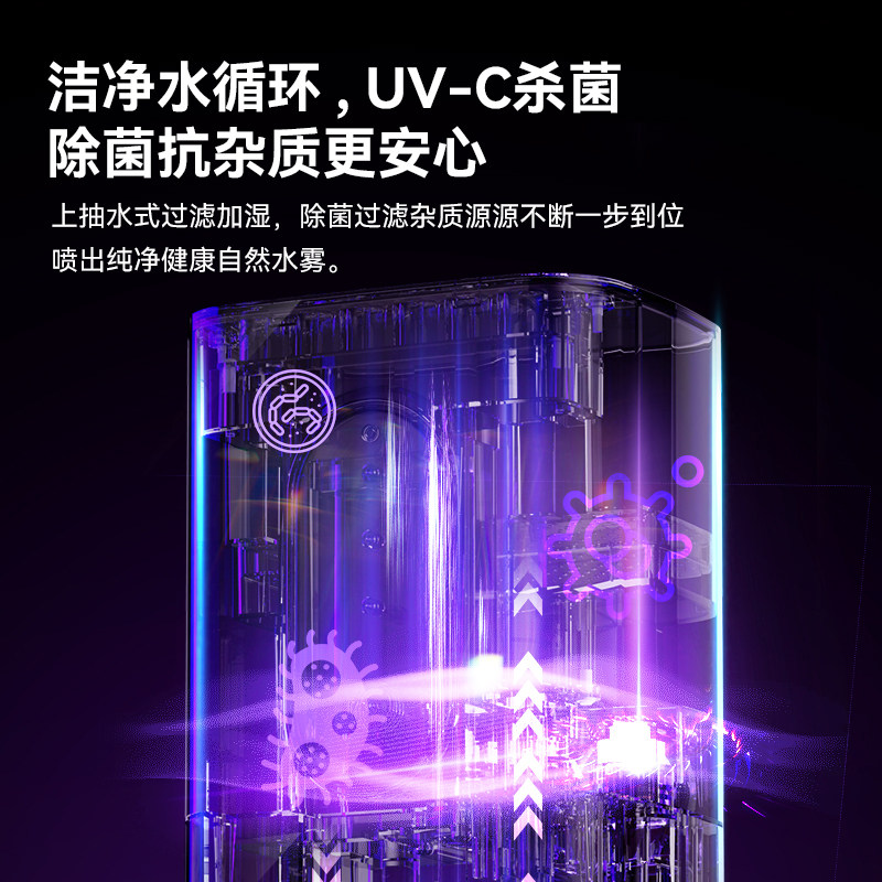 落地空气加湿器家用静轻音卧室大容量香薰空调房孕妇婴儿喷雾小型