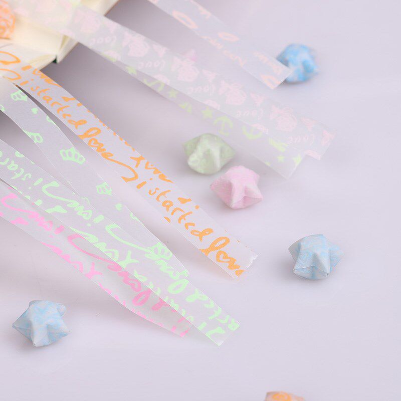 夜光星星折纸手工折星星的纸条幸折纸/手工纸/衍纸