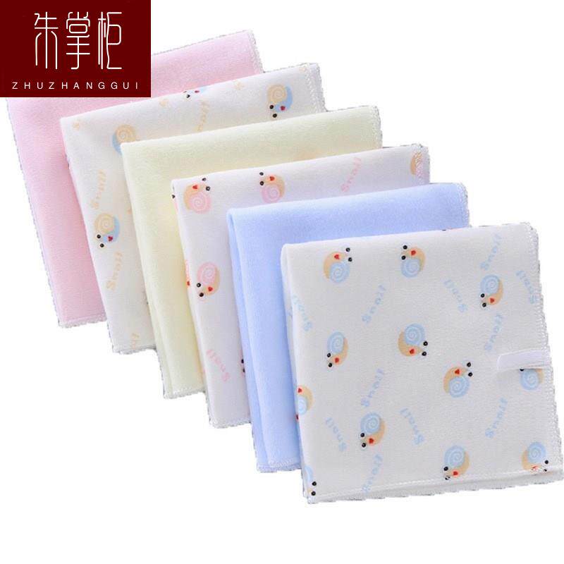 口水小方巾新生婴儿纯棉纱布手巾宝宝洗脸沙布纱巾超软初生儿毛巾
