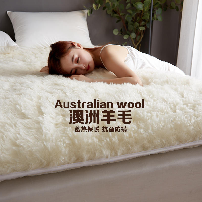 羊毛床垫软垫加厚保暖床褥子双人家用垫褥垫被单人冬季羊羔绒垫子