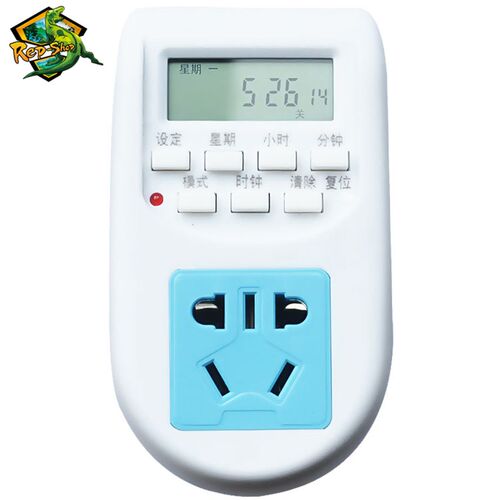 爬宠定时器加热灯UVAUVB定时插座智能控制爬虫饲养箱定时开关插座