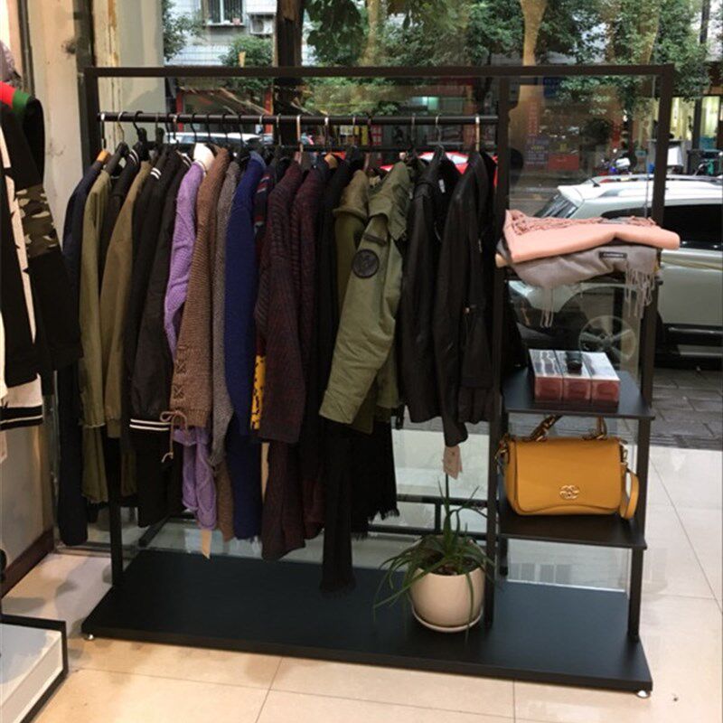 新款衣帽架落地欧式卧室创意客厅简易铁艺挂衣架组装置衣服架包邮