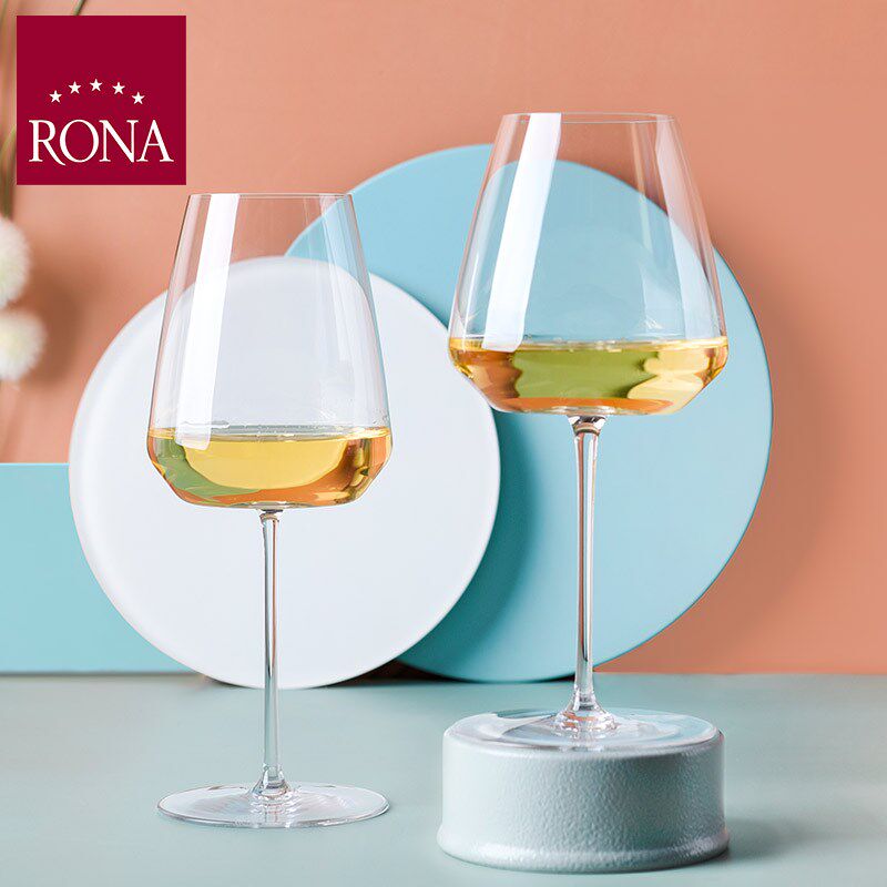 RONA洛娜轻奢水晶玻璃红酒杯礼盒装手工高脚杯家用送礼圣托里尼