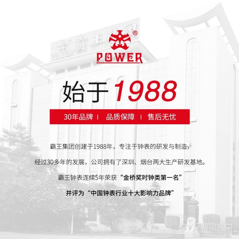 霸王钟表静音石英钟方形大挂表电子时钟欧式简约时尚家用客厅挂钟