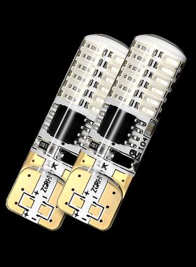 爆闪示宽灯超亮led透镜通用改装t10冰蓝行车灯汽车小灯泡W5W日行