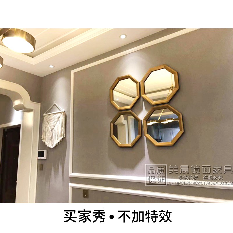 中式美式镜面装饰镜壁挂挂镜玄关壁炉镜子组合餐边镜背景墙挂镜子