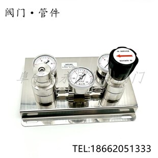 自动切换装置 316不锈钢汇流排 膜片阀吹扫排空 气瓶减压控制器