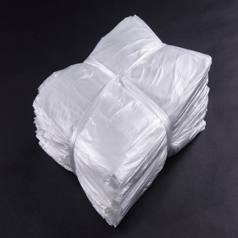 酒店宾馆客房家用一次性平口白色加厚小垃圾袋45*45*50 黑色小号