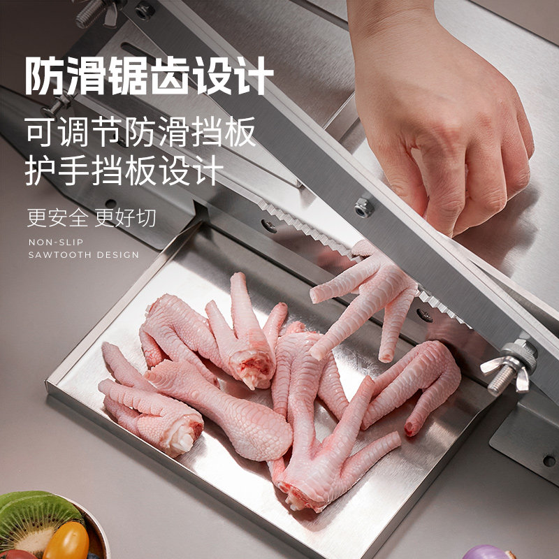 商用大号切骨机加厚设计 家用铡刀切排骨神器厨房用具