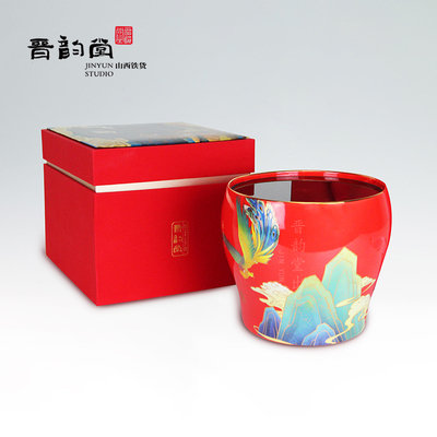 晋韵堂有凤来仪铸铁炉电磁炉铸铁生铁外壳黑晶炉快煮壶煮茶