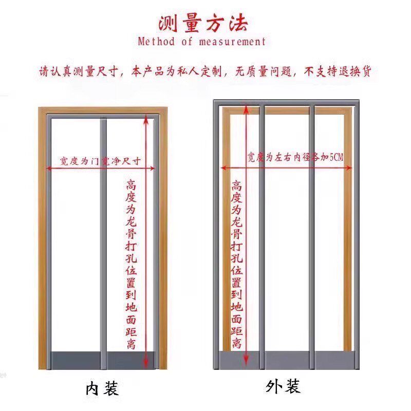 防蚊磁性门帘自吸式静音磁吸商场网门帘网帘子虫蚊子全磁条网纱帘 - 实物图