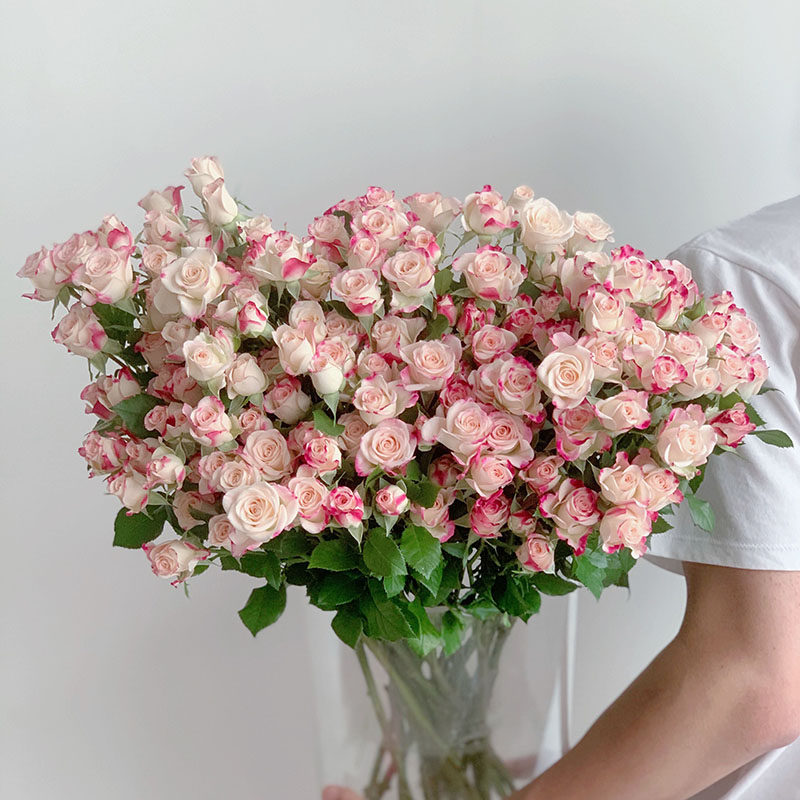 折射玫瑰花多头泡泡玫瑰鲜花云南直发鲜切花办公家用插花节日礼品