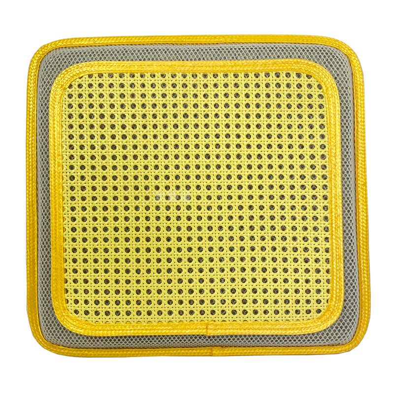 卖垫翁夏季透气坐垫办公室电脑椅垫通风防热钢丝弹簧塑料仿腾凉垫