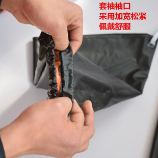 防水耐油成人套袖石材屠宰水产男护袖PVC加长袖套耐磨女袖笼挂脖