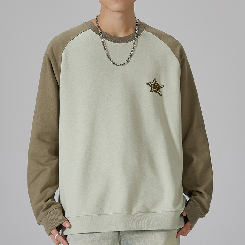 胖子大号卫衣男加肥加大码男生圆领宽松长袖上衣2023春秋款打底衫