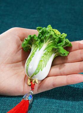 铜摆件《手中有财》铜工艺品家居饰品铜白菜摆件招财手把玩件礼物