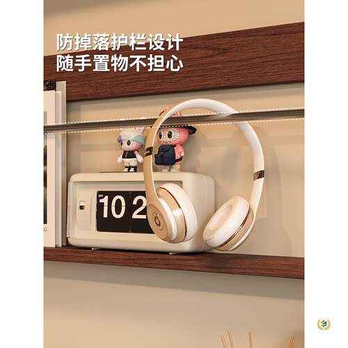 ?实木中古风墙上置物架书报刊收纳架客厅吊柜调料架简约壁挂杂志