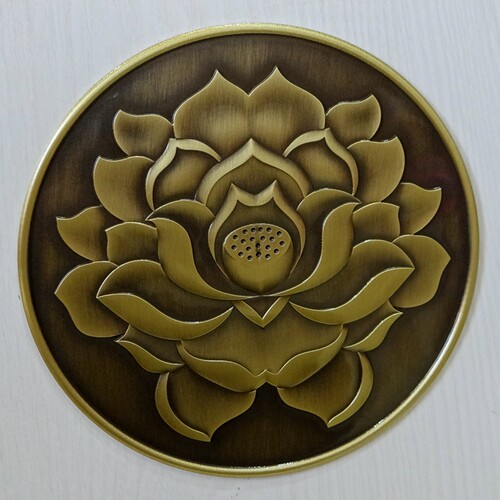 新中式仿古装饰纯铜贴片衣柜门板祥云装饰五金浮雕背景墙古典铜花