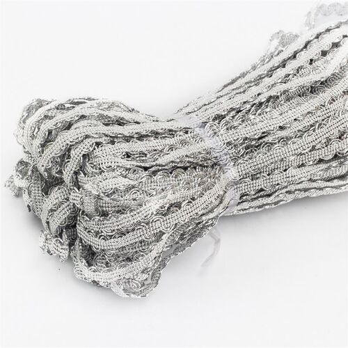 0.7公分S金丝小边窗帘花边辅料配件沙发鞋帽镶边装边布艺花边90米