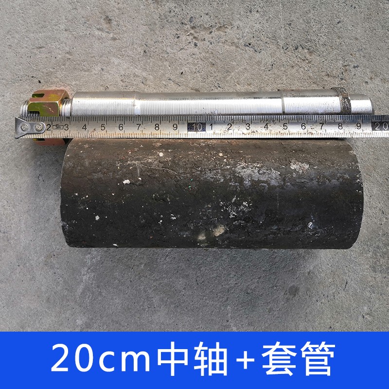 工地电动手推车前叉总成 25cm万向实心轮改装 工程灰斗车配件
