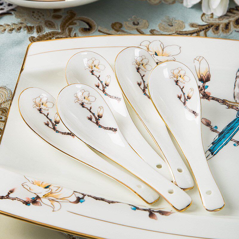 景德镇餐具碗盘碟家用陶瓷骨瓷餐具套装新品新品新品商标