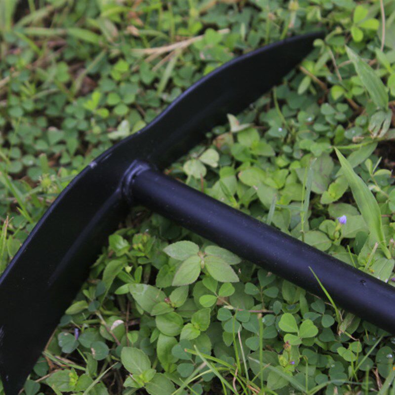 园艺工具 种花种菜 双头锄头 木质手柄 铁质锄头 30厘米长