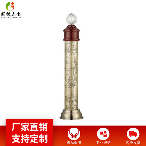 厂家直销 水晶球铝镁合金夹木楼梯扶手将军柱GJ-87019 铝楼梯扶手