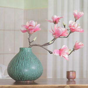 三山堂【敦】复古客厅花瓶摆件干花鲜花插花陶瓷美式大号花器水培