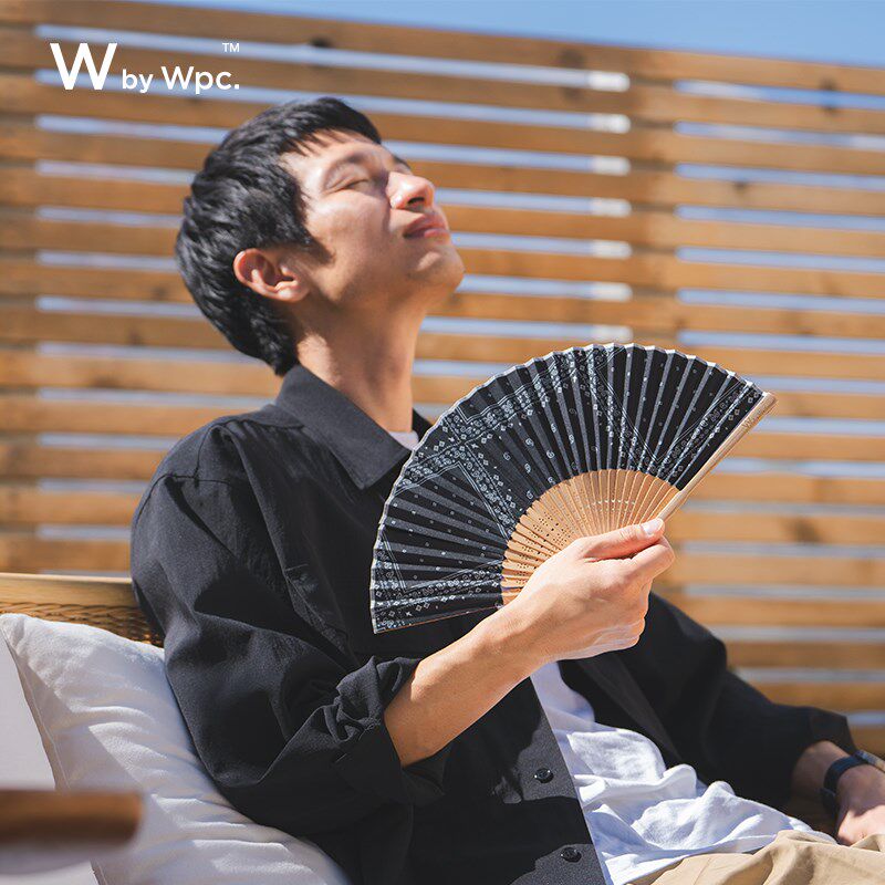 W by Wpc.日式折扇扇子夏天耐用男生女生竹扇折叠扇便携舞蹈扇