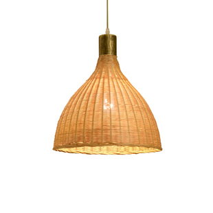 新中式 餐厅竹艺吊灯 竹编民宿茶室禅意茶楼酒店灯具火锅店创意日式