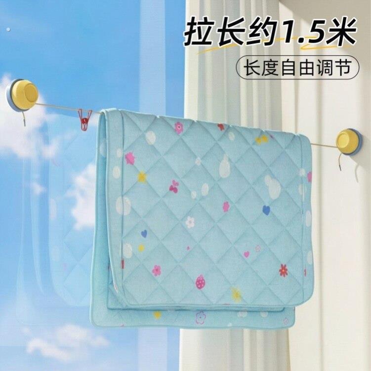 酒店晾衣绳旅行便携新型吸盘挂衣绳户外旅游出差宾馆室内晒衣神器