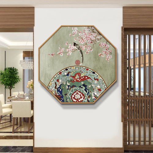 新中式装饰画餐厅玄关挂画客厅书房背景墙中国风茶室荷花古风壁画