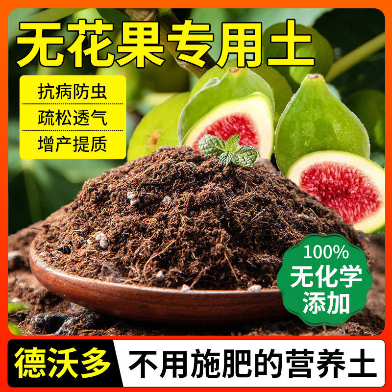 无花果专用土营养土庭院果树盆栽土壤专用肥种植土专用土泥土肥料