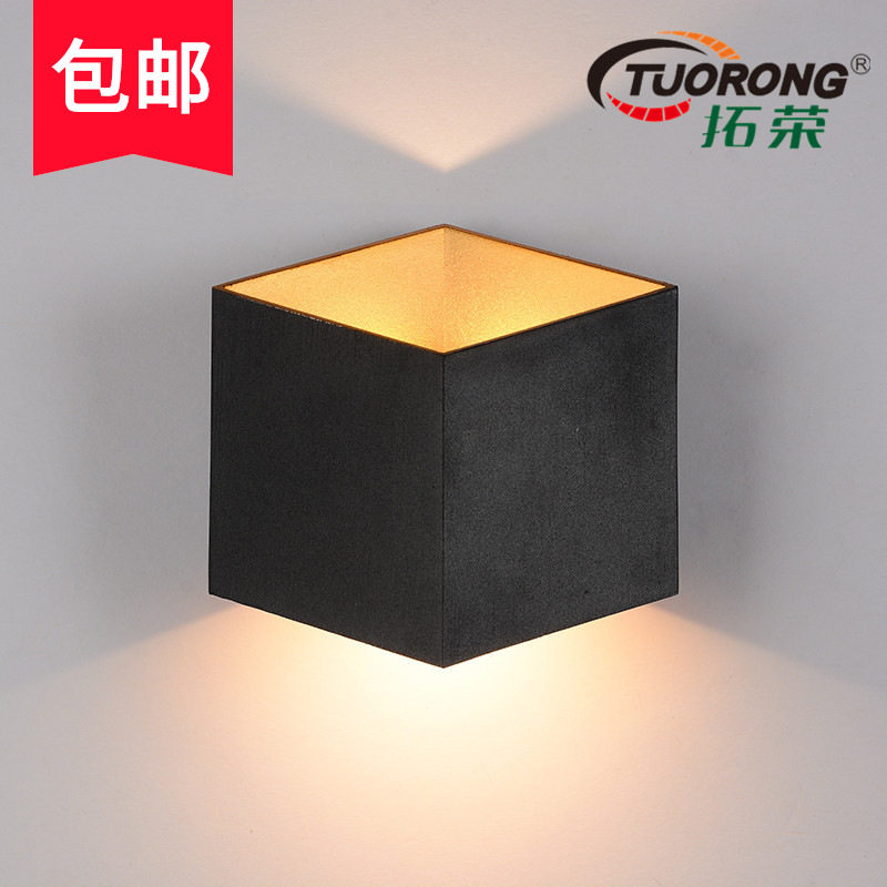 拓荣灯饰过道壁灯卧室床头简约走廊创意铝材现代客厅灯具厂家直销