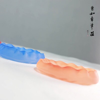 曹如章琉璃砚台毛笔墨池墨盘墨汁专用书法冰种墨碟文房四宝摆件