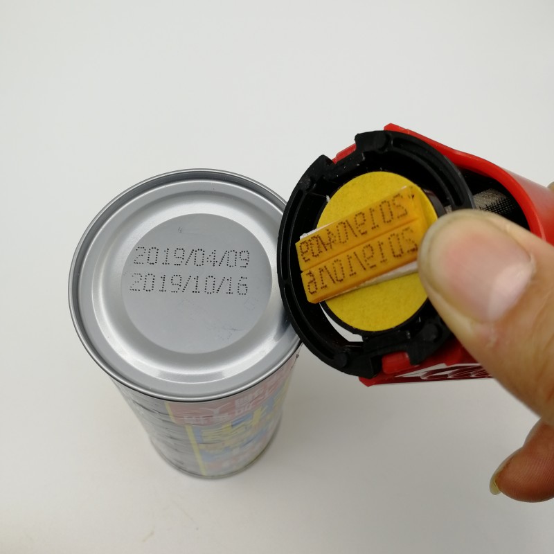 陈百万牌打生产日期凹凸面打码器A6打码机瓶底化妆品仿喷码移印机