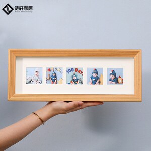 儿童相框摆台创意5连可爱宝宝婴儿照片定制冲洗打印加带做成挂墙
