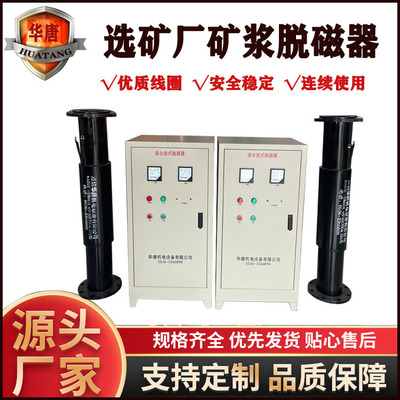 HT山西铁矿粉提纯脱磁器 弱磁磁选机脱磁器洗煤厂高频脱磁器