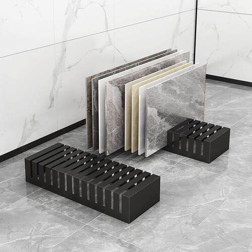 瓷砖店展示架木地板展架立式石材样品插架大理石色板架子地砖货架