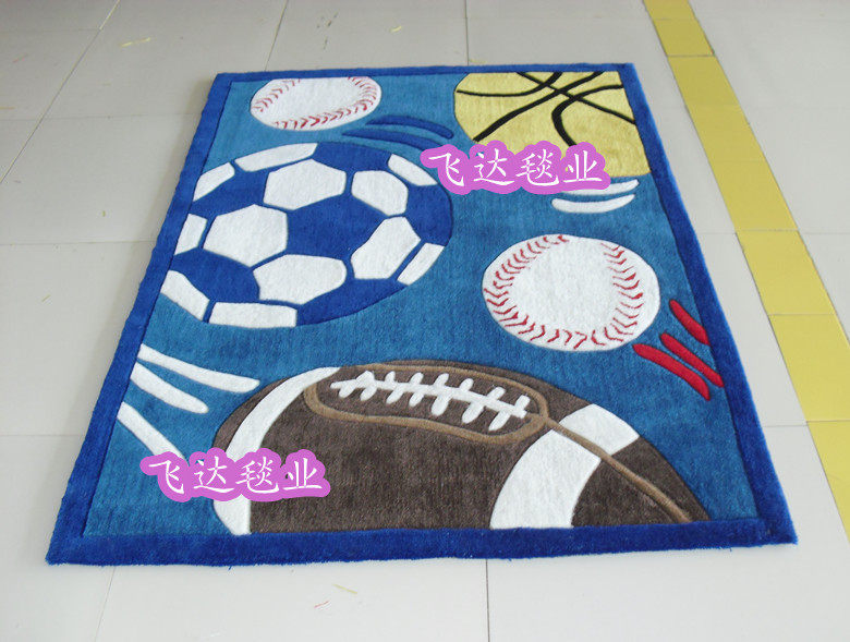 混纺地毯 卡通地毯 手工剪花毯 客厅茶几毯 卧室床边毯 家居地毯