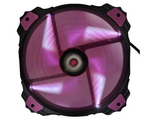 西点玩家20030低噪音12v机箱风扇白色led灯20cm电源散热静音风扇