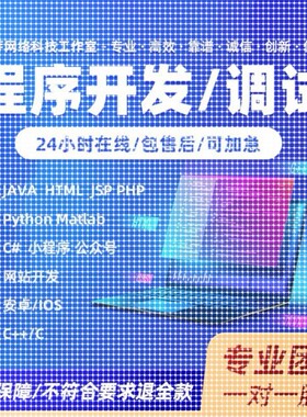 java代码调试编写编程接单代做程序开发设计python代码问题解决